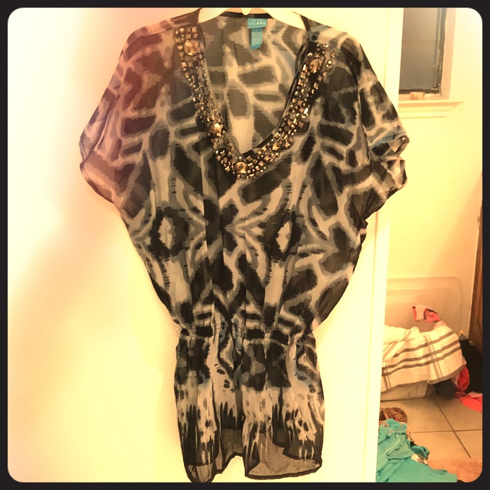🌹LikeNEW Sheer Tunic oversized M🌹